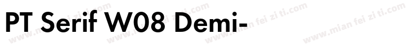 PT Serif W08 Demi字体转换